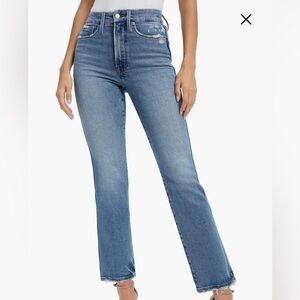 Good American Good Curve High Waist Straight Leg Jeans
